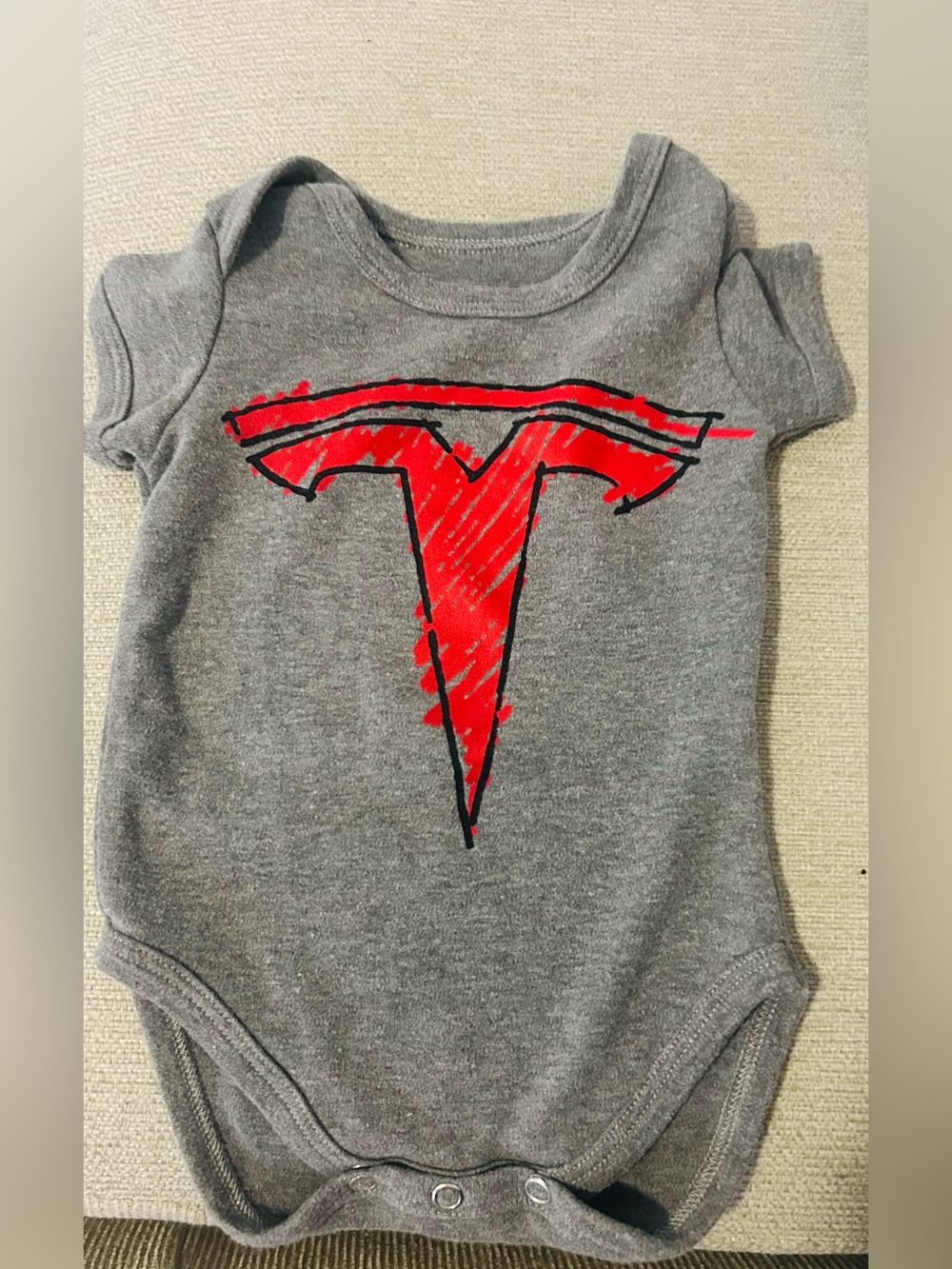 Tesla baby onesie